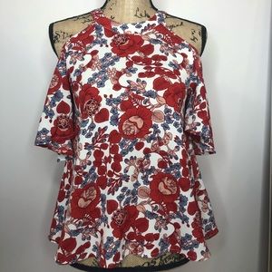 Francesca’s Boutique Off-the-Shoulder Floral Top